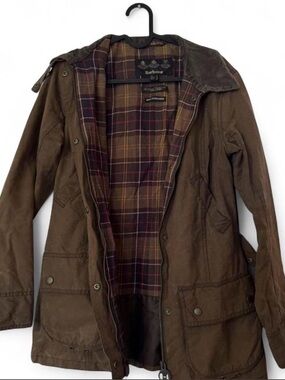 Barbour brown/Olive Plaid Lining Jacket
